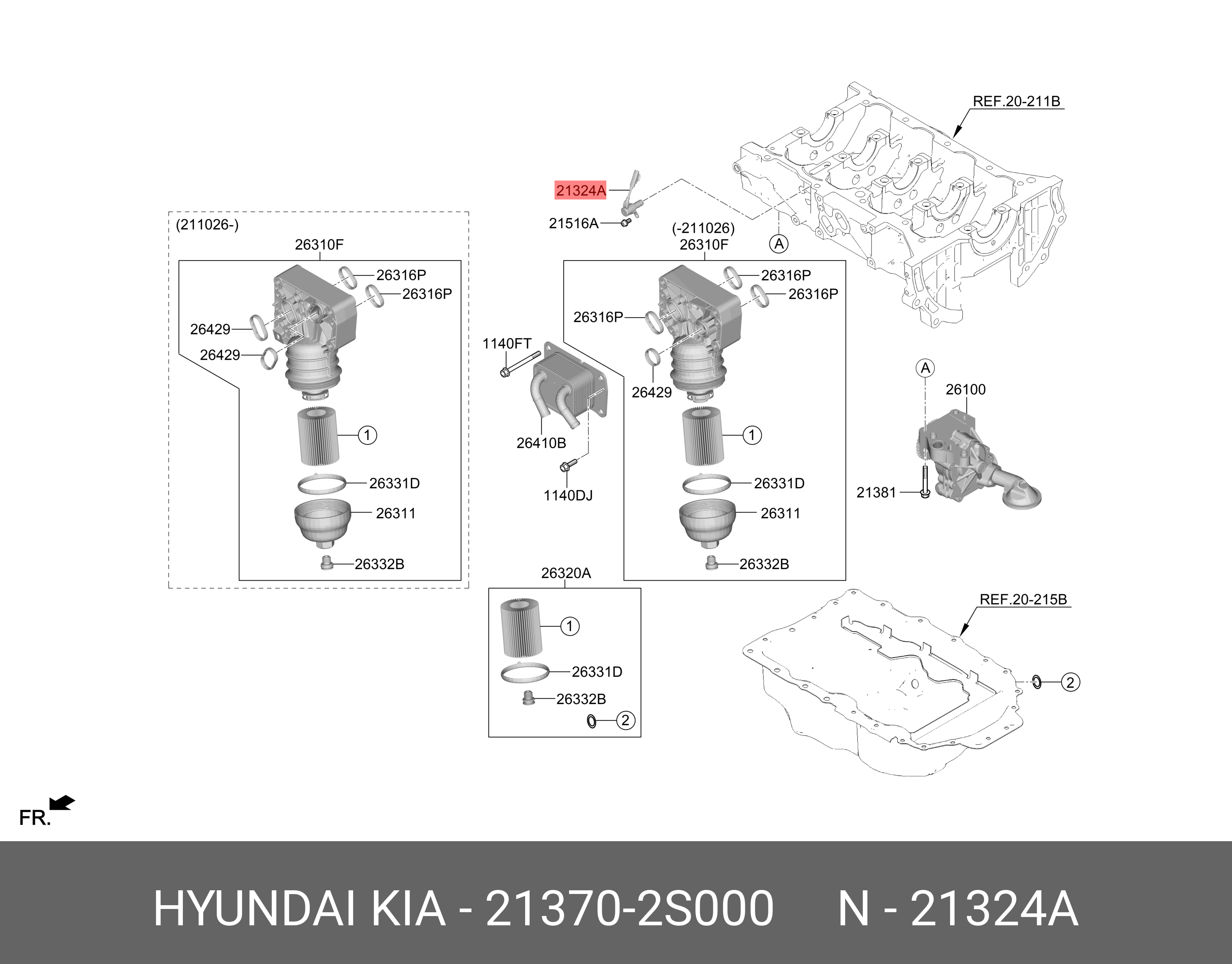 Датчик давления масла - - K5 - Hyundai/Kia 213702S000