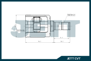 Шрус внутренний v40-3020 - JETT V403020