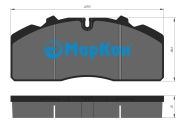 Колодки тормозные FR - Markon 31400300
