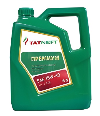 Масло моторное Премиум 15w40, 4л - TATNEFT 4650229680444