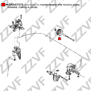 Ролик обводной приводного ремня toyota бензин auris/avensis/corolla 2.0l 2003-08 - ZZVF GRA57279