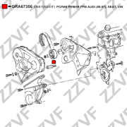 Ролик ремня ГРМ VAG audi volkswagen 1988-1997 - ZZVF GRA67356