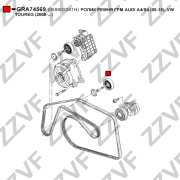 Ролик обводной приводного ремня VAG audi a4-a8 Q5 Q7 volkswagen toureg (2005>) - ZZVF GRA74569