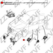 Датчик давления масла mercedes benz w117 CLA 2013 - ZZVF GRA8492