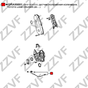 Датчик положения коленвала toyota land cruiser 1kdftv 2000-н.в. - ZZVF GRA99881