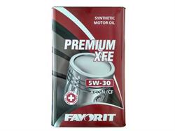 Масло мотор. синт. Premium XFE SAE 5w-30 API sn/cf (Метал) 5л - FAVORIT FV1114990005VM1