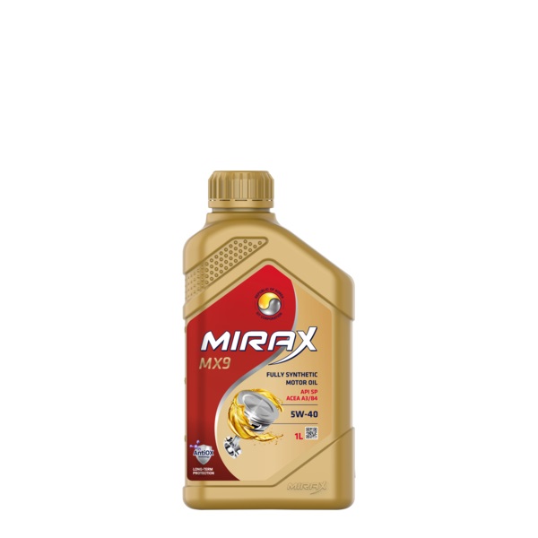 MX9 5w40 синт API SP, acea a3/b4 1л (12шт/уп) - MIRAX 607030
