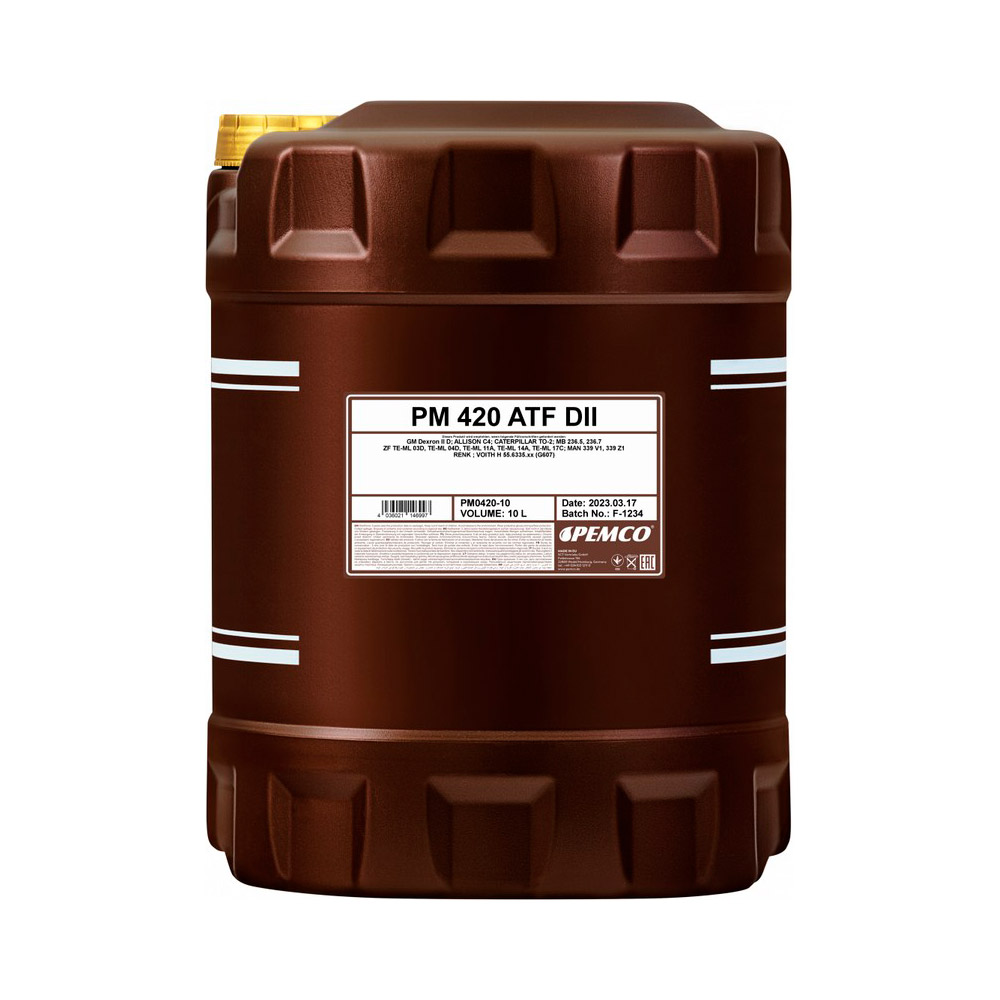 ATF dexron II 10л (авт. транс. мин. масло) - PEMCO PM0420-10-E