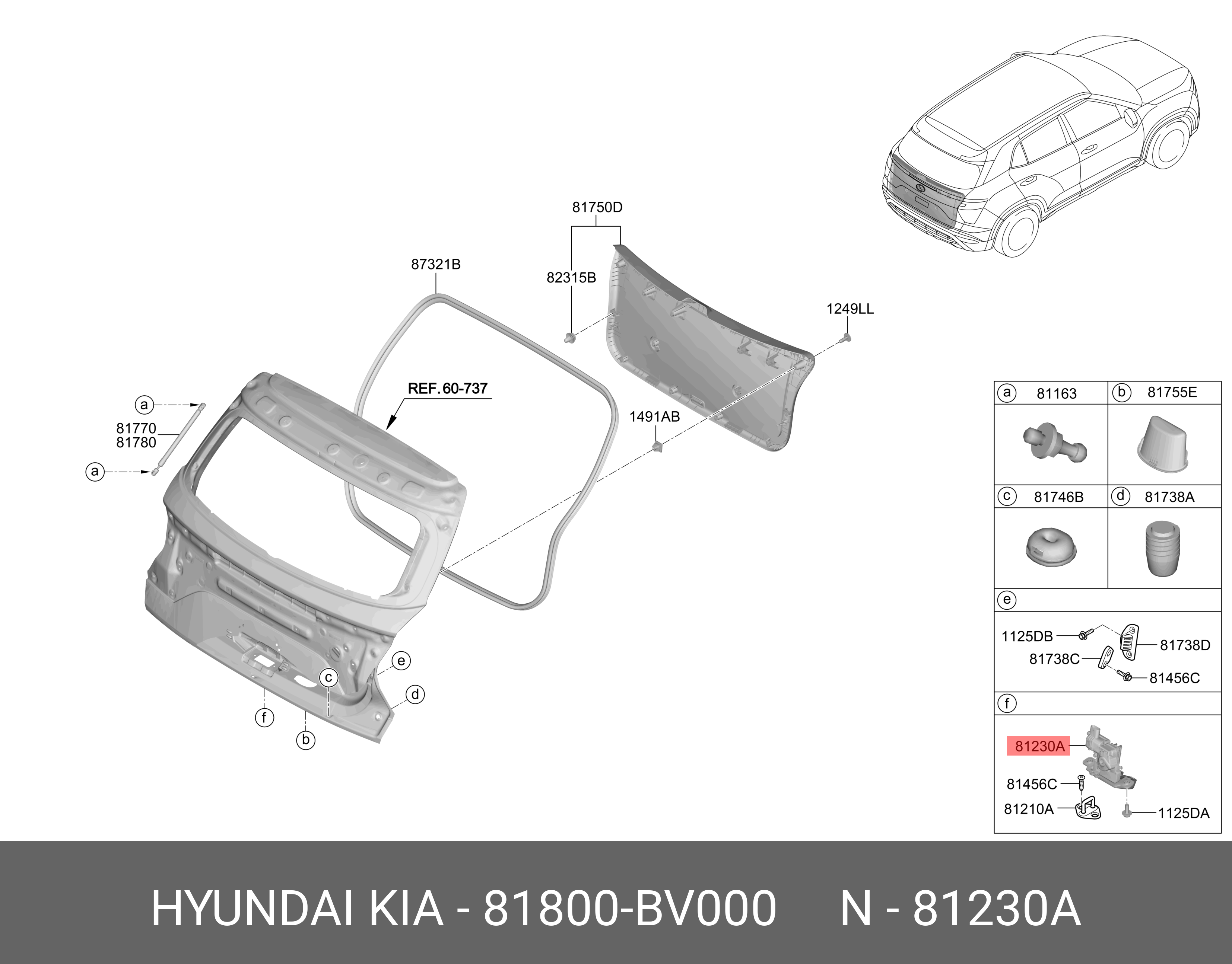 Амортизатор подвески - Hyundai/Kia 81800BV000