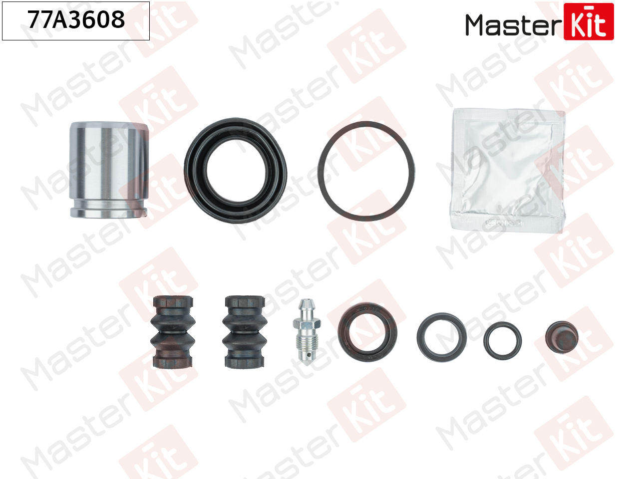 Ремкомплект тормозного суппорта + поршень - Master KiT 77A3608