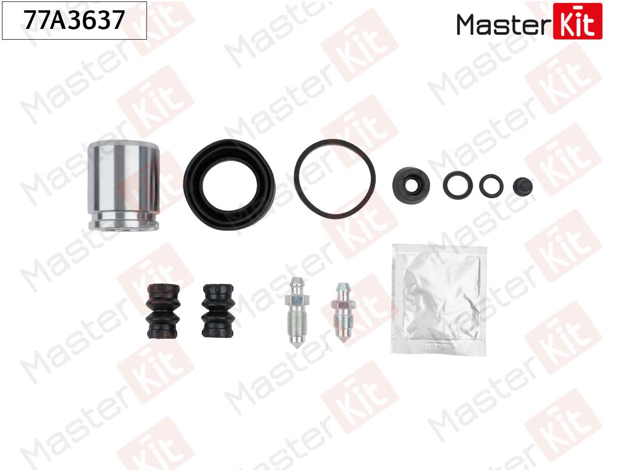 Ремкомплект тормозного суппорта + поршень - Master KiT 77A3637