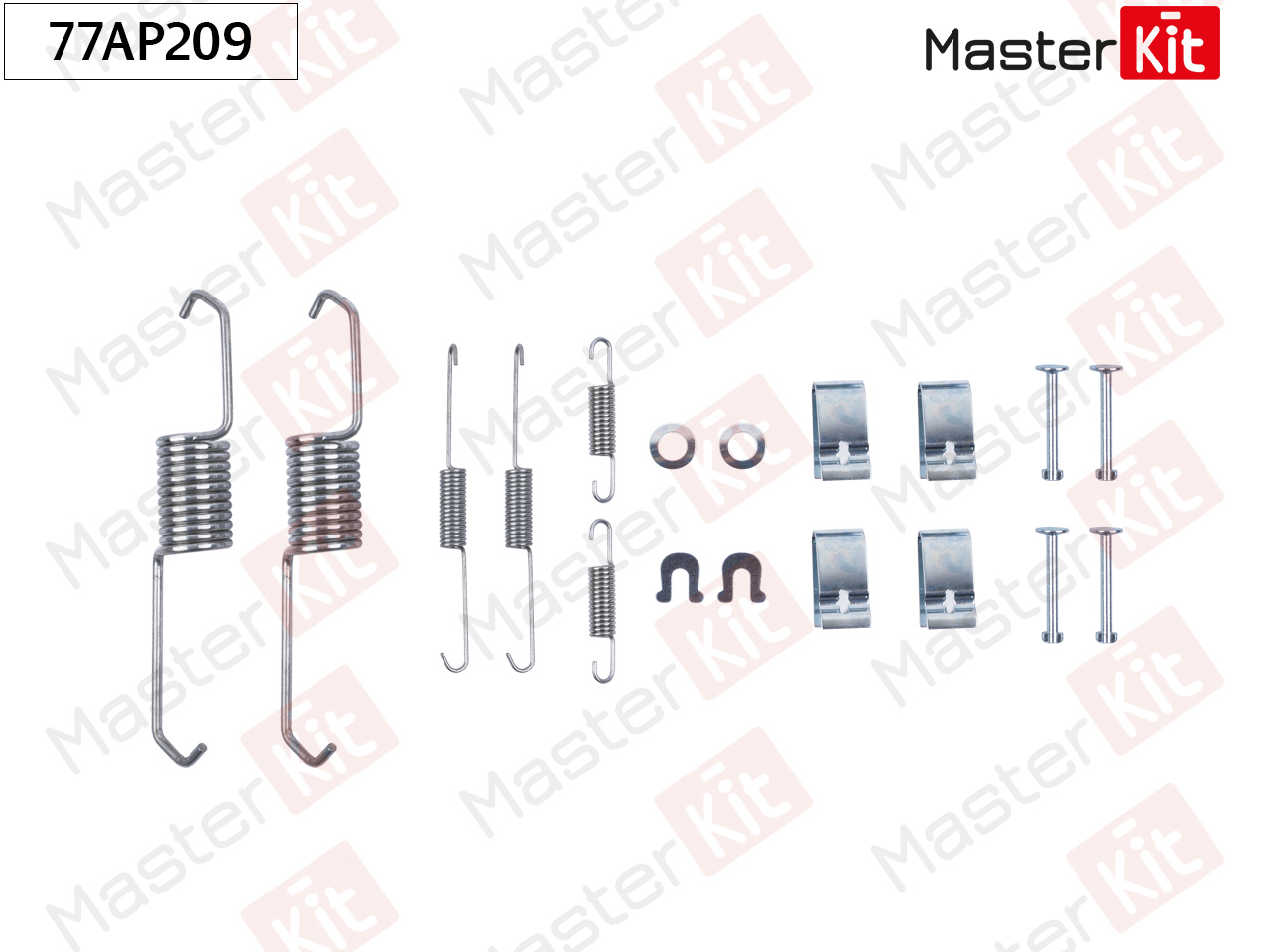 Ремкомплект крепления тормозных колодок - Master KiT 77AP209