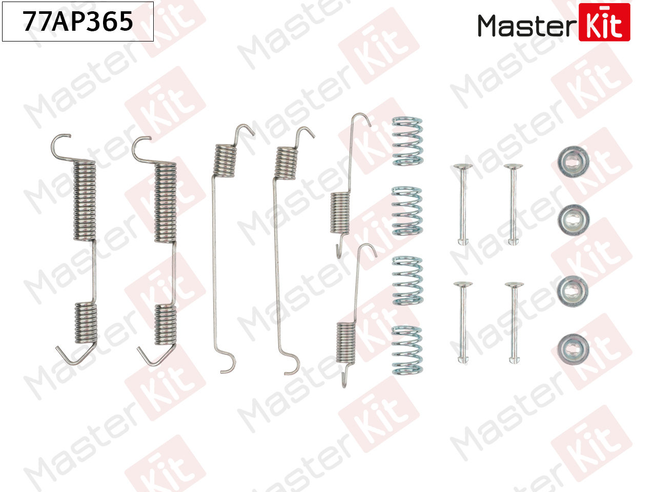 Ремкомплект крепления тормозных колодок - Master KiT 77AP365