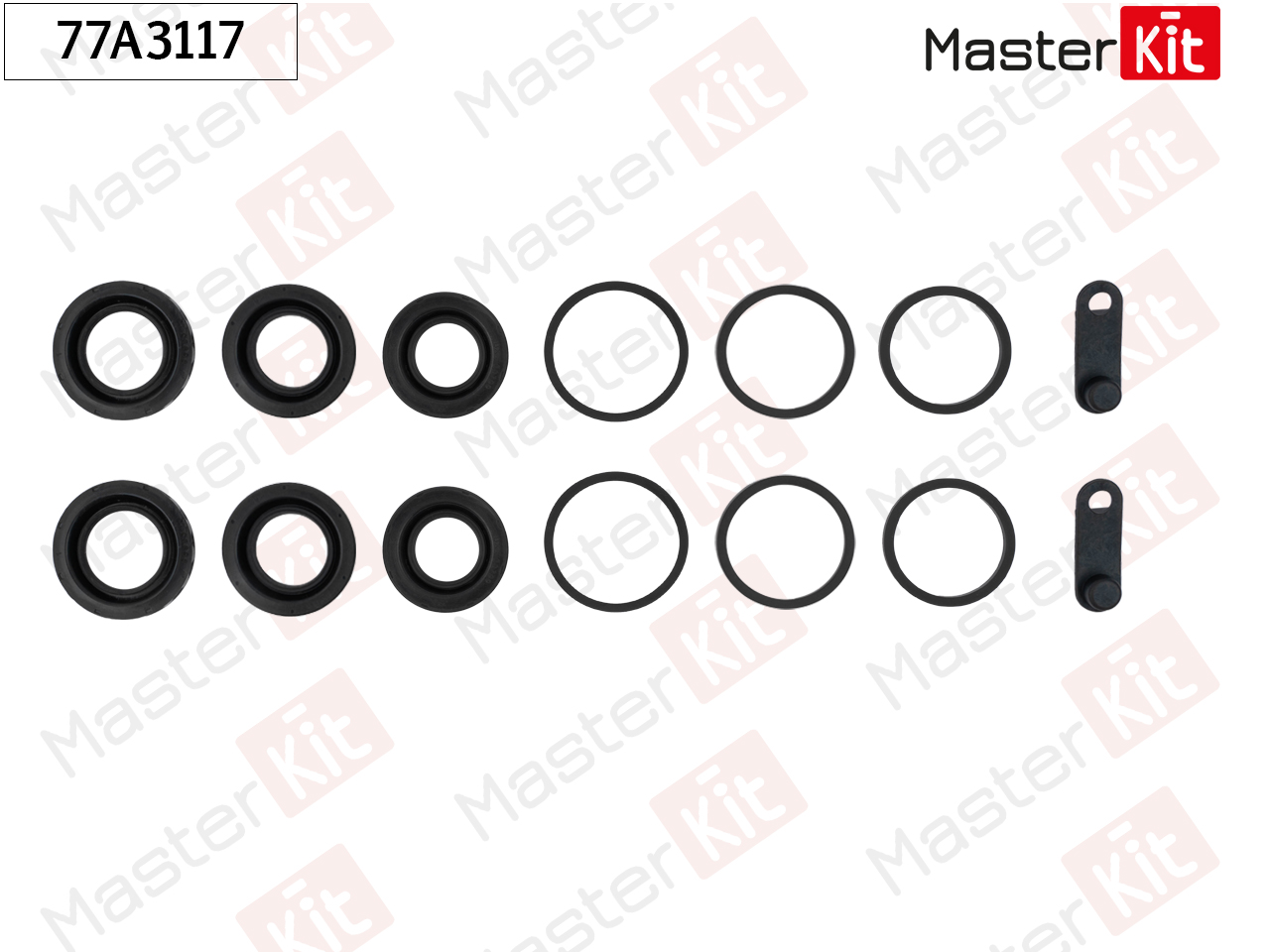 Ремкомплект тормозного суппорта - Master KiT 77A3117