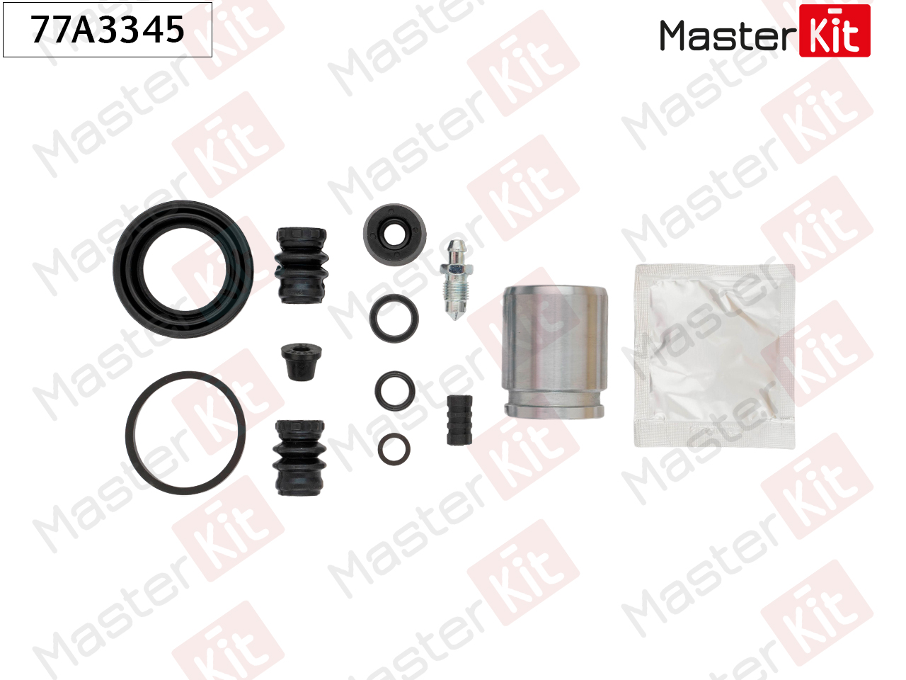 Ремкомплект тормозного суппорта + поршень | зад | - Master KiT 77A3345