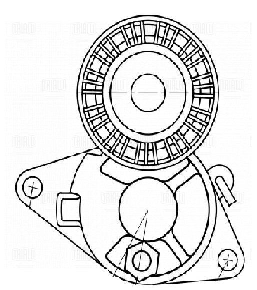 Ролик привод. ремня для а/м BMW 5 E39 (95-) 2.0i/2.5i/3.0i (с натяж. мех.) (5pk) - Trialli CM 5386