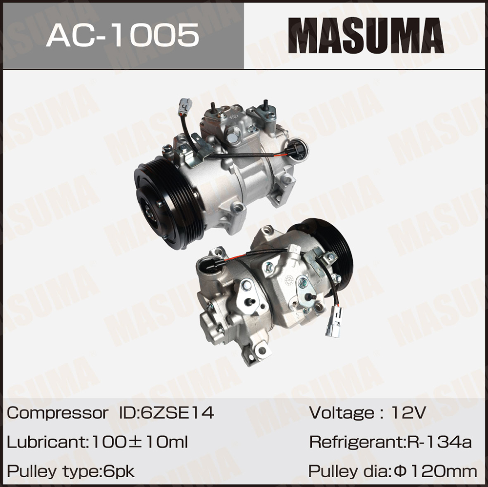 Компрессоры кондиционера masuma, rav4 / zsa30l / 3zrfae - Masuma AC1005