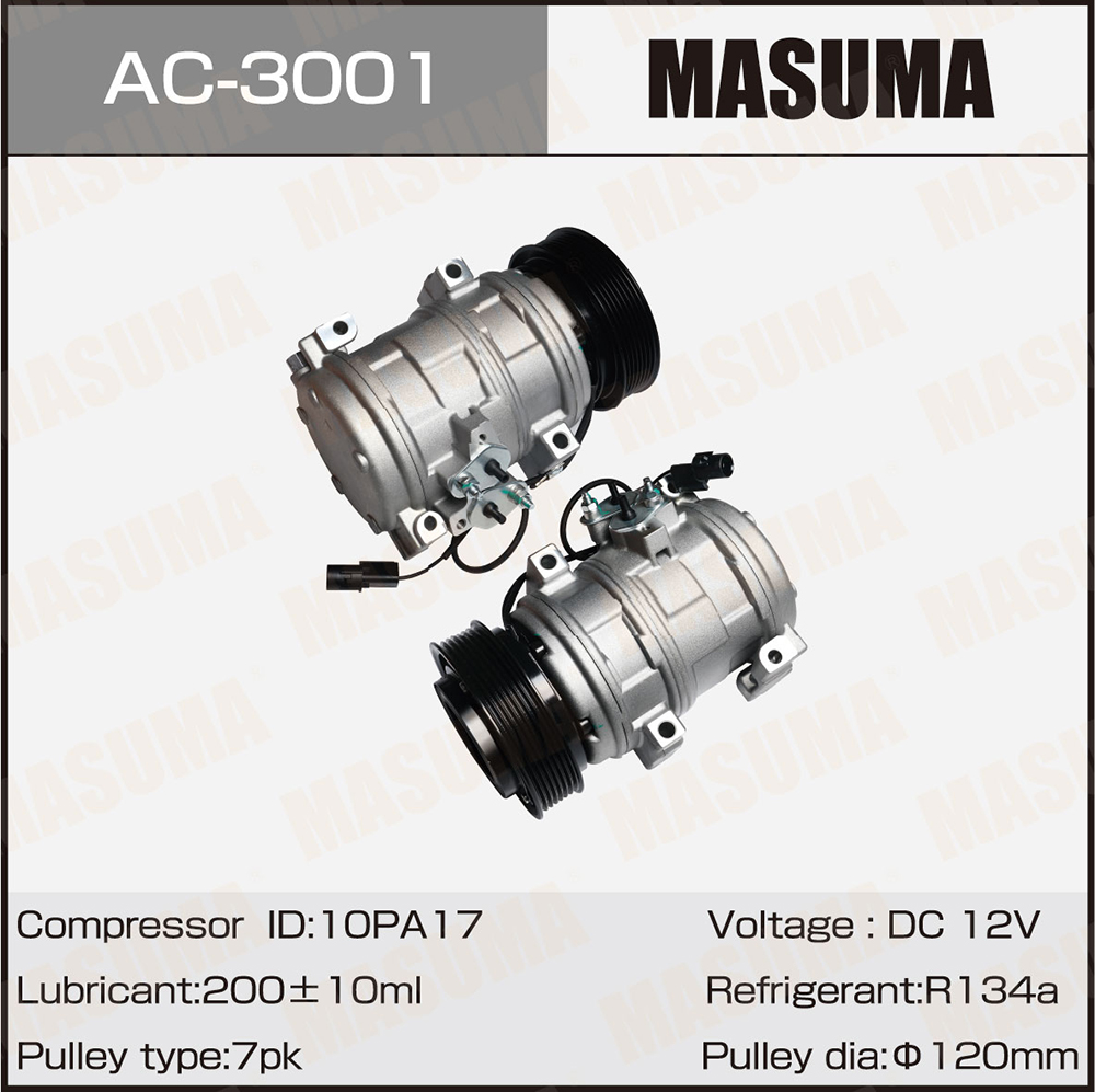 Компрессоры кондиционера masuma, pajero / v87w / 6g75, 6g72 - Masuma AC3001