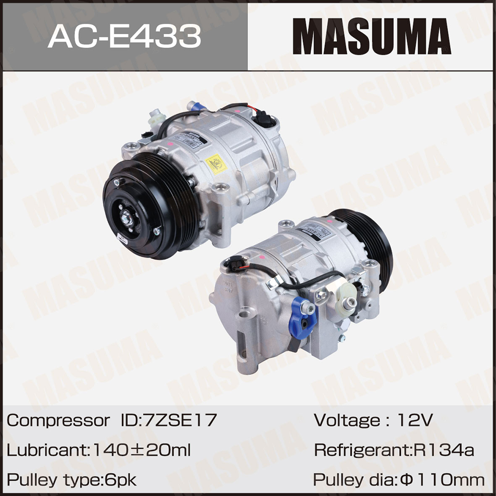 Компрессоры кондиционера , mercedes-benz c-class (w204), e-class (w212) / m271.820, m271.860 - Masuma ACE433