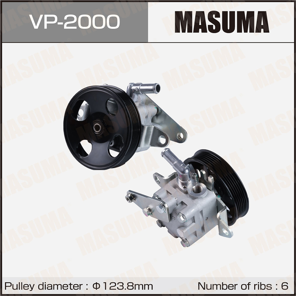 Насос гидроусилителя руля (гур) , x-trail / T30 / qr20de - Masuma VP2000