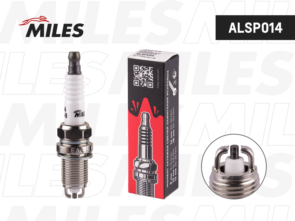 Свеча зажигания искровая nt7rod-9 - Miles ALSP014
