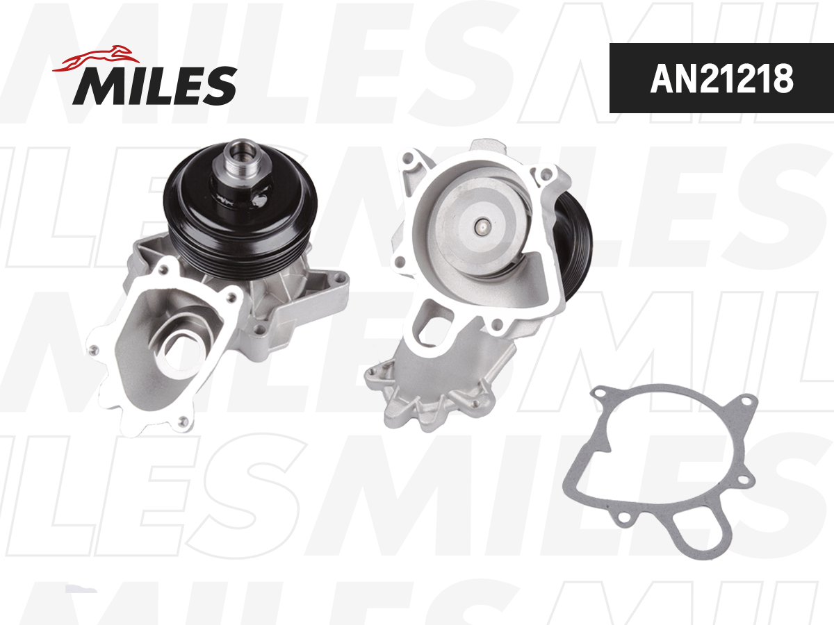 Насос водяной BMW e46/e60/e65/x5 (e53) 2.0d/3.0d - Miles AN21218