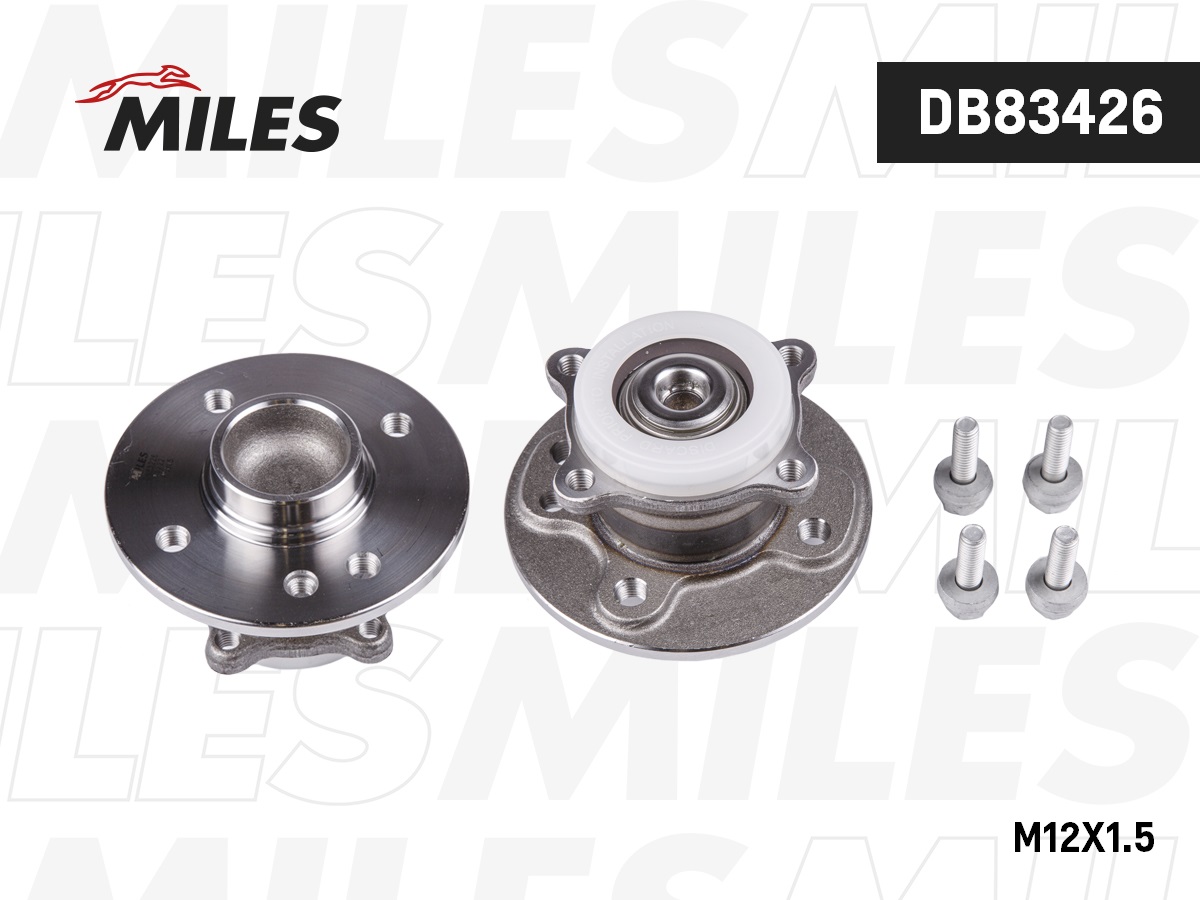 Ступица с подшипником mini one/cooper/clubman -06 зад. ABS (m12x1.5) - Miles DB83426