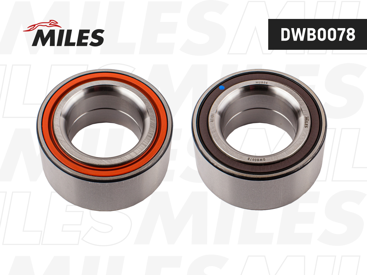 Подшипник ступ.HONDA accord vii/civic viii 03-12 пер. ABS - Miles DWB0078