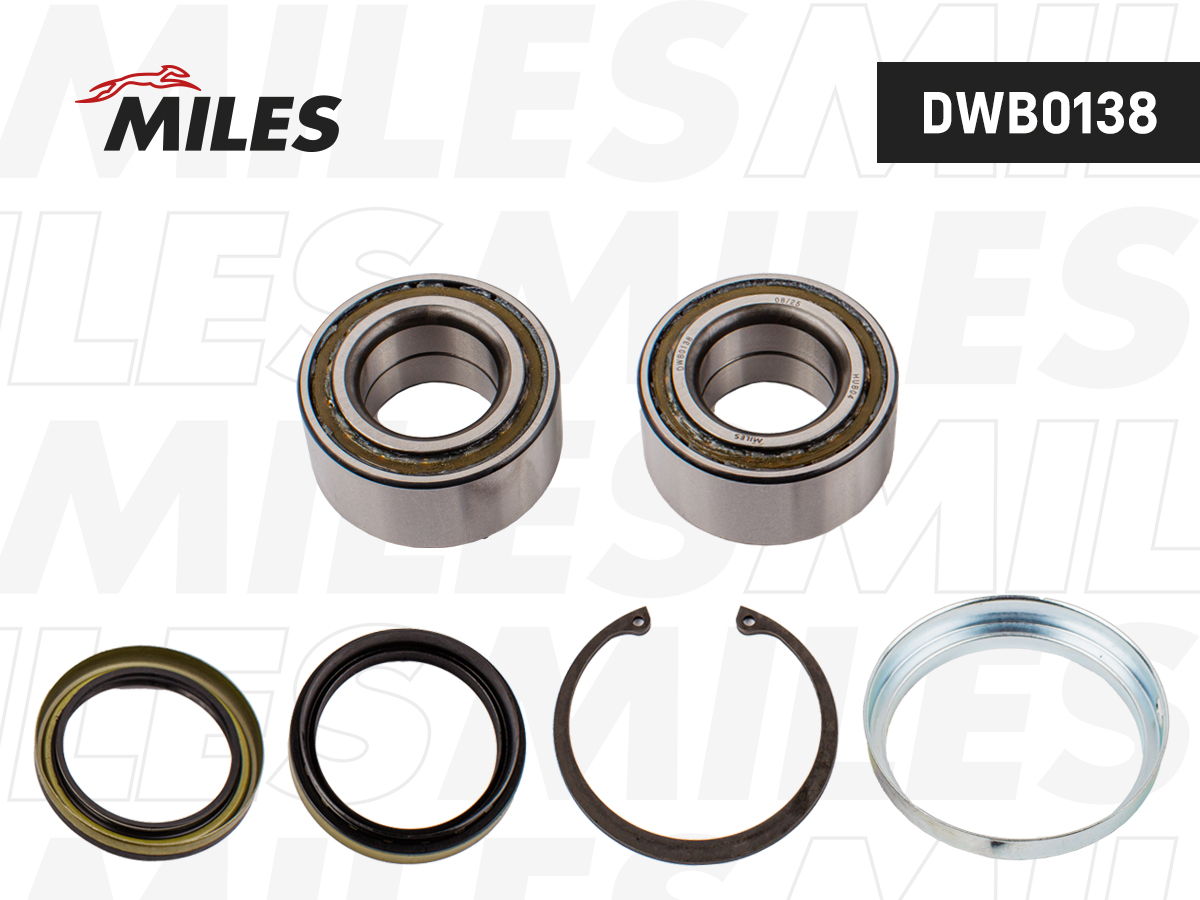 Подшипник ступицы передний toyota corolla 1991-2002 dac387233-36kit - Miles DWB0138