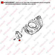 Датчик положения дроссельной заслонки mitsubishi carisma (da) (00-03) - WENDERW WEKR0897