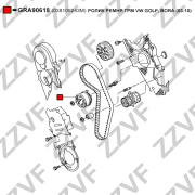 Ролик ремня ГРМ VW golf, bora (03-10) - ZZVF GRA90618