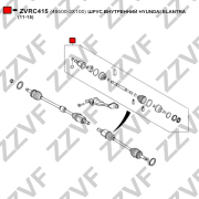 Шрус внутренний hyundai elantra (11-15) - ZZVF ZVRC415