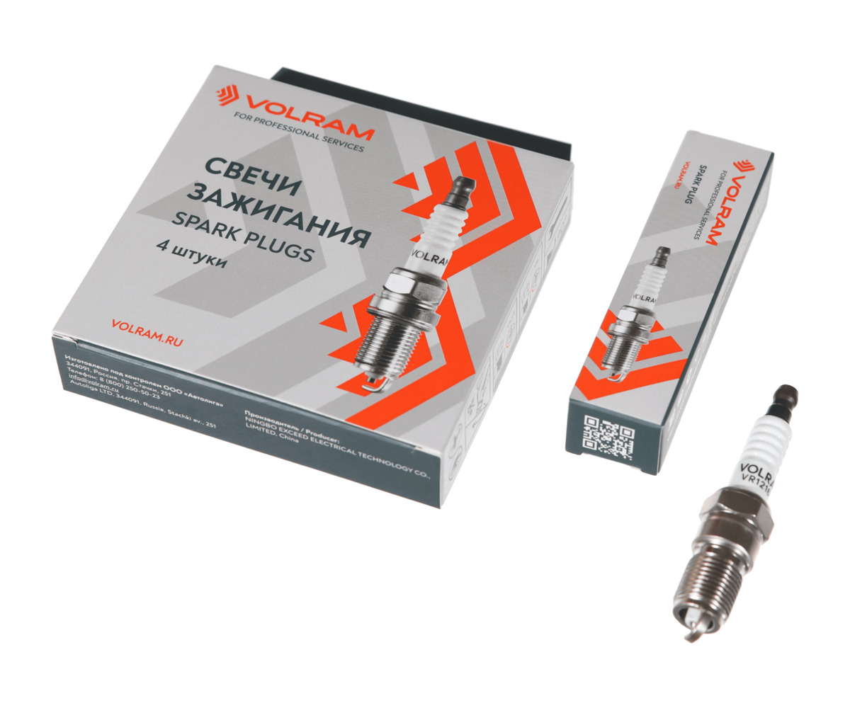 Свеча зажигания ford focus II 1.8-2.0 -12/mondeo 2.0 07-15, volvo S40 1.8-2.0 04-12, платина+никель, () - VOLRAM VR12165