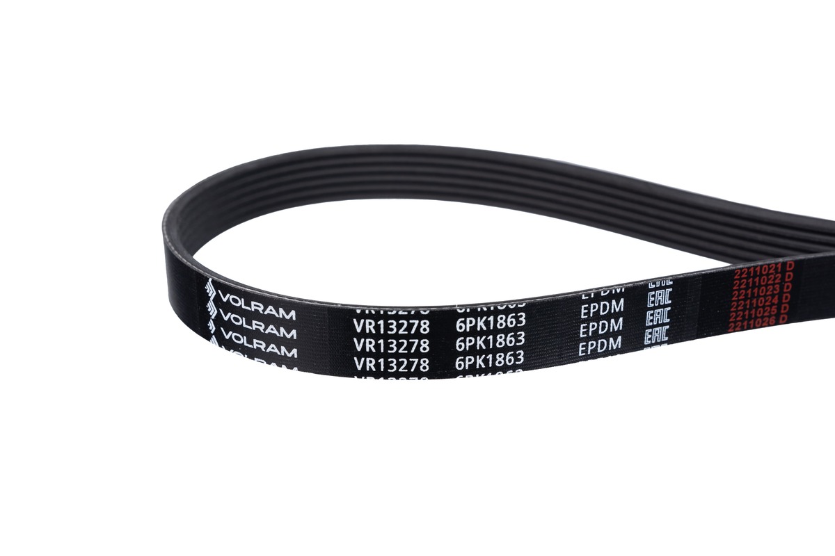 Ремень генератора (6pk1863) для а/м mazda 3 (03-14), geely emgrand EC7 (09-), lifan X60 (11-), () - VOLRAM VR13278