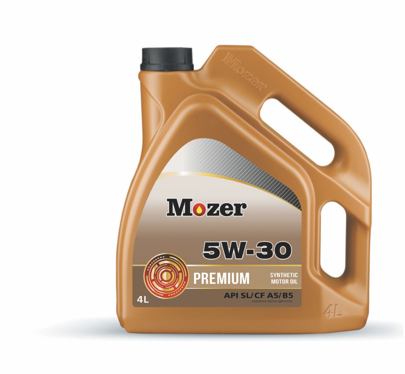 Синтетическое моторное масло Premium SAE 5w-30 API sl/cf a5/b5 4л - MOZER 4635390