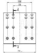 Накладка торм. колодки для прицепов сзап (мост l1-12t) Р/К 8 шт. с закл. R1 - Trialli BLT 0721