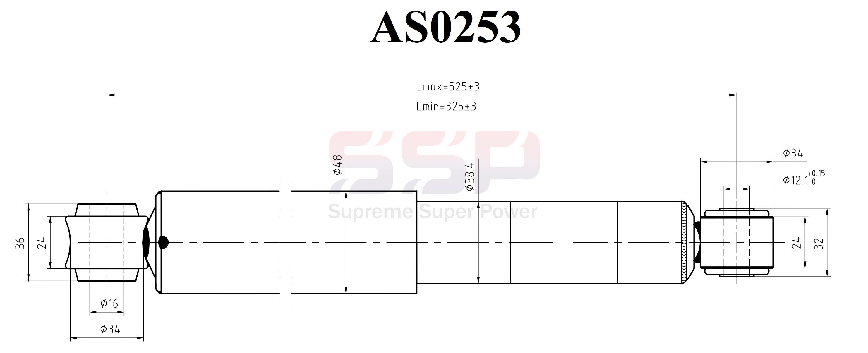 Амортизатор - SSP AS0253