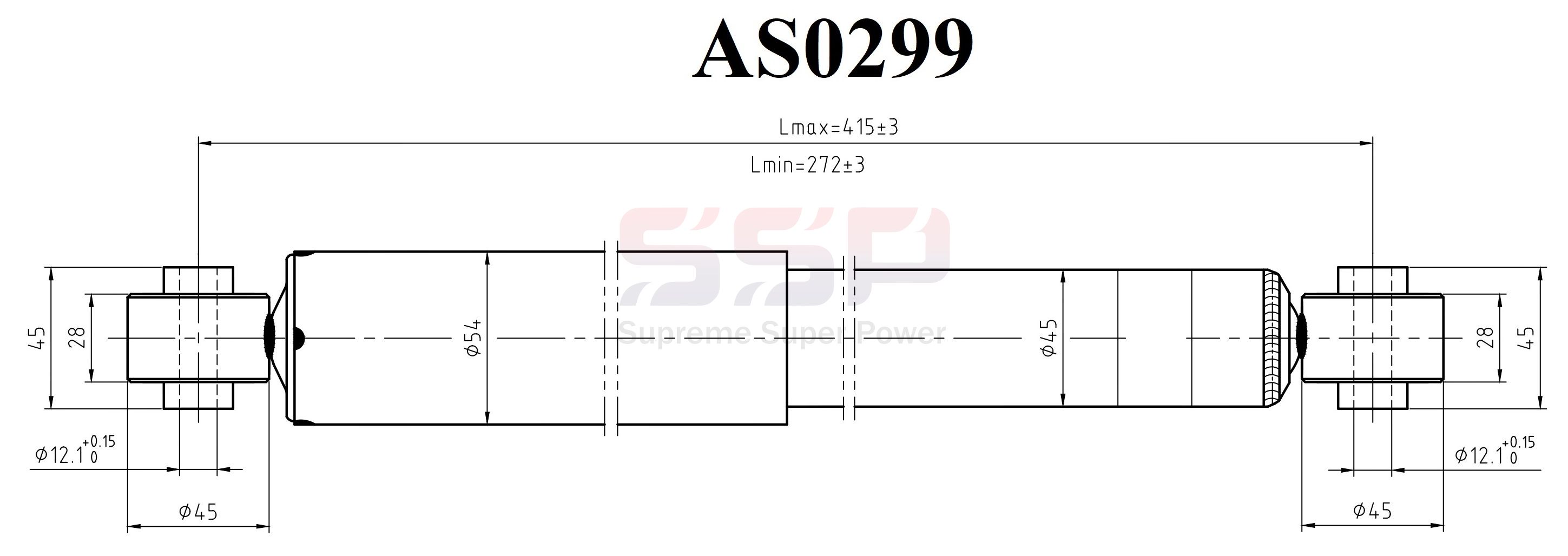 Амортизатор - SSP AS0299