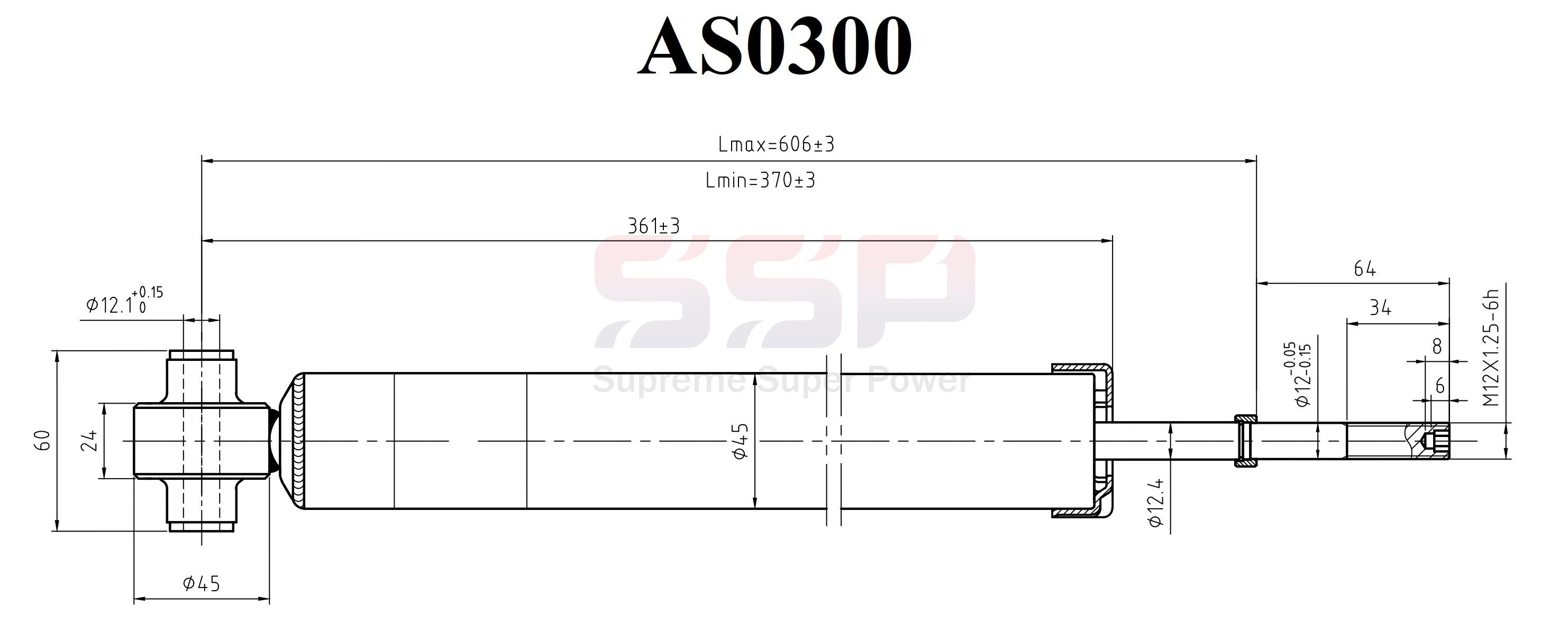 Амортизатор - SSP AS0300