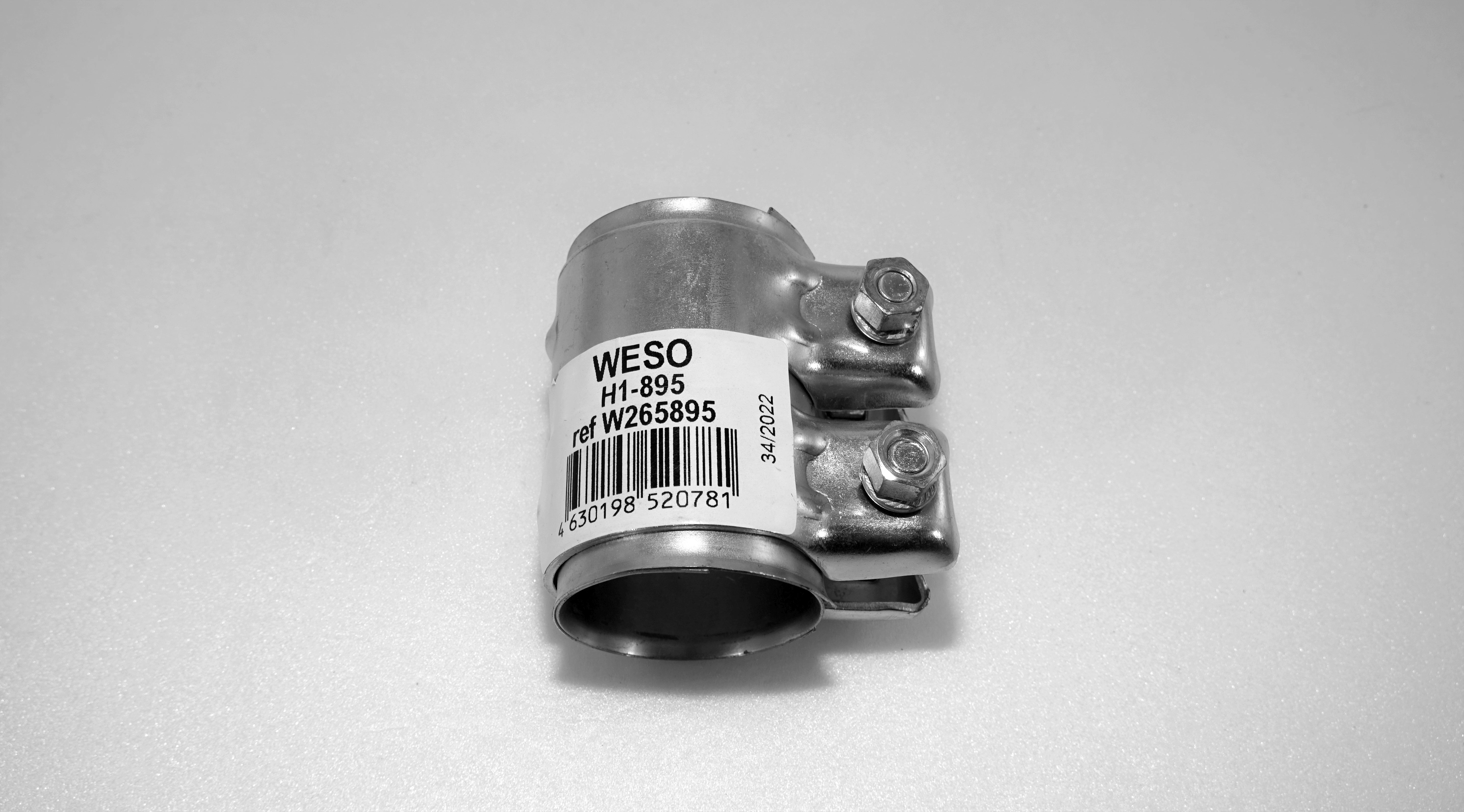 H1-895 Хомут трубчатый pipe conn. D45xL80MM - WESO H1895
