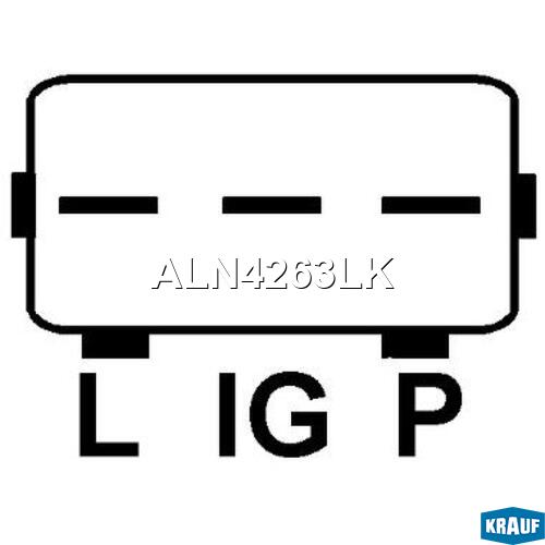 Генератор cо шкивом 1 ручей - Krauf ALN4263LK