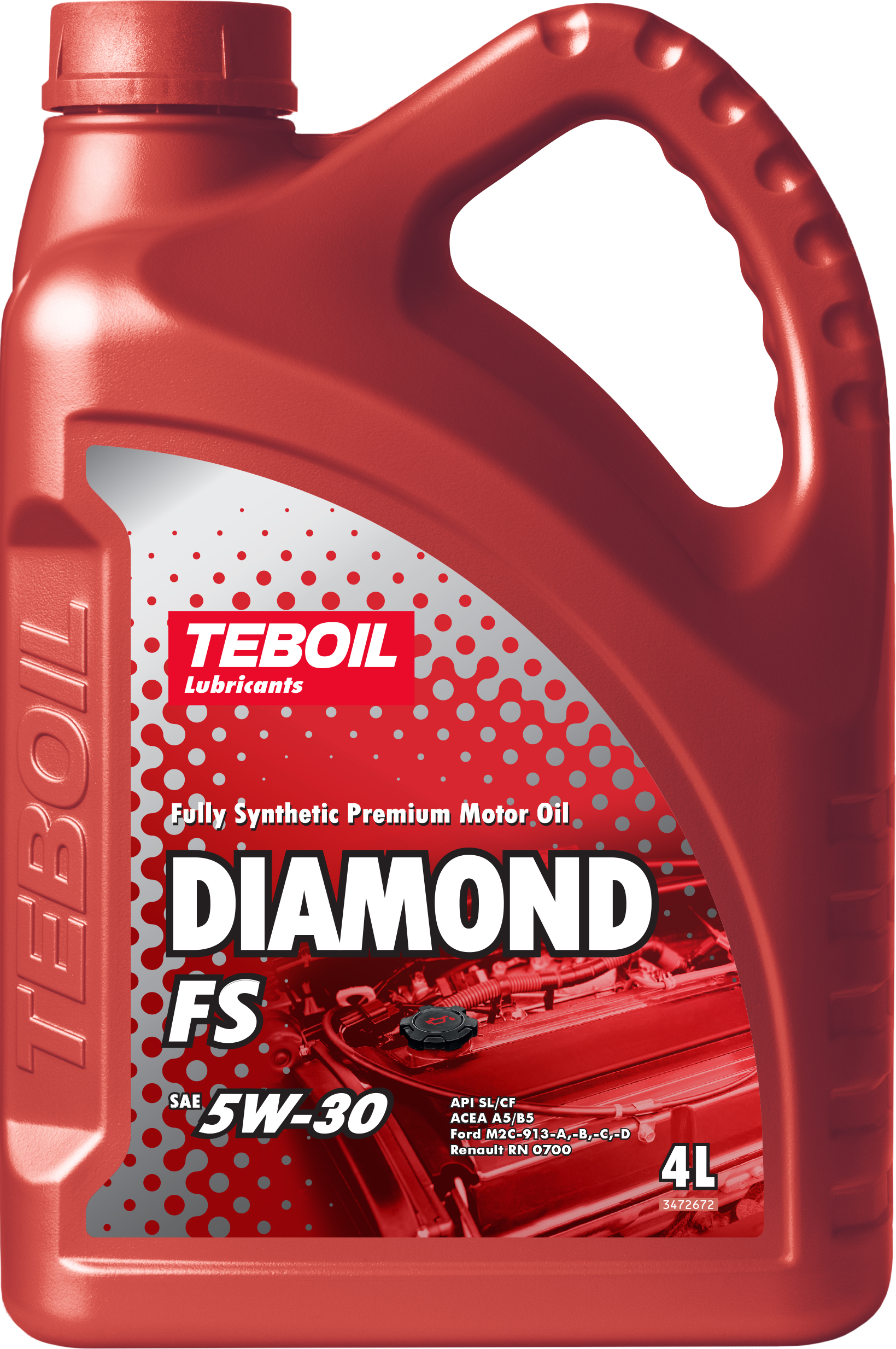 5w-30 Diamond FS 4л (синт. мотор. масло) - TEBOIL 3468594