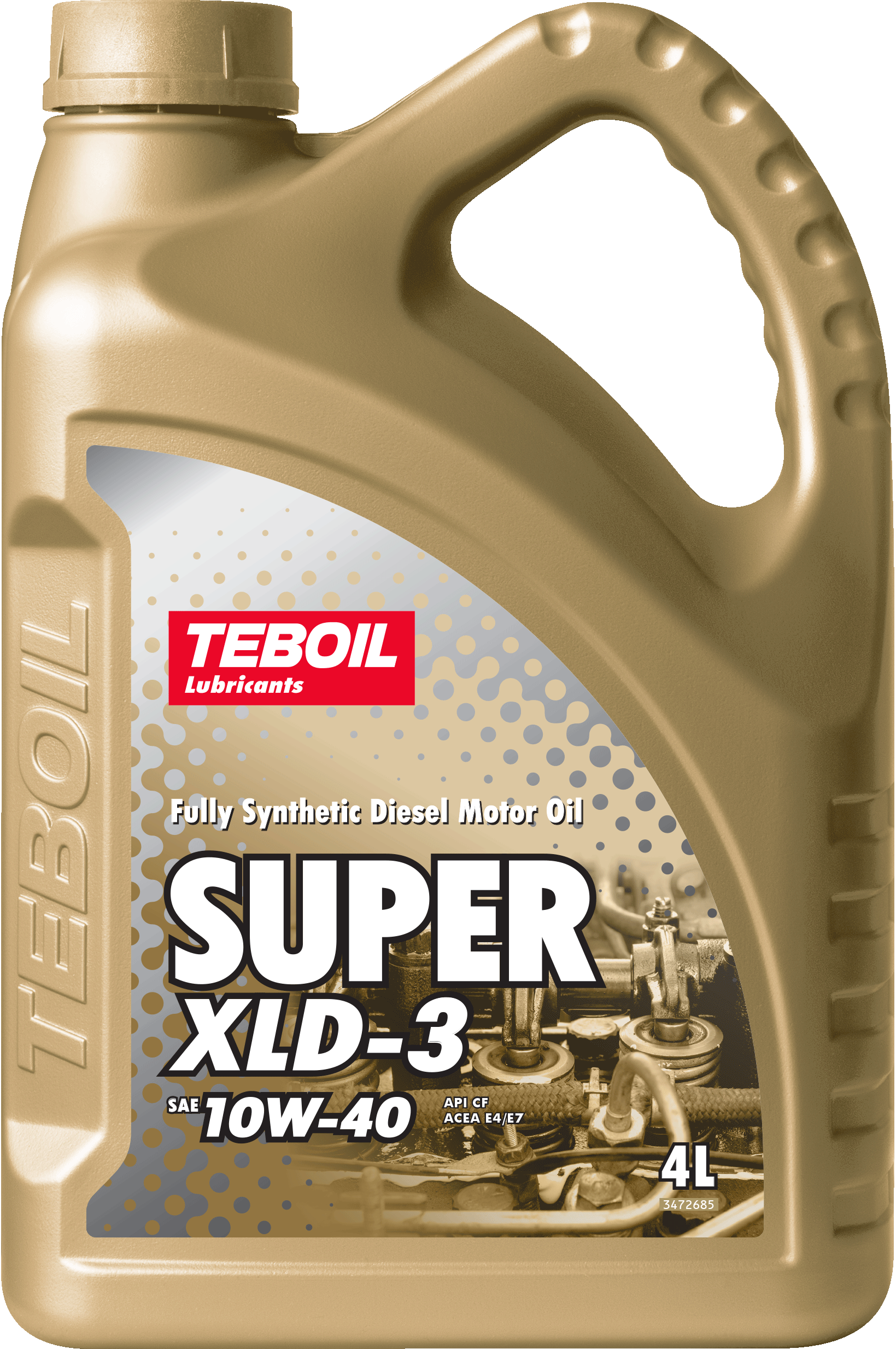 10w-40 Super xld-3 4л (синт. мотор. масло) - TEBOIL 3475035