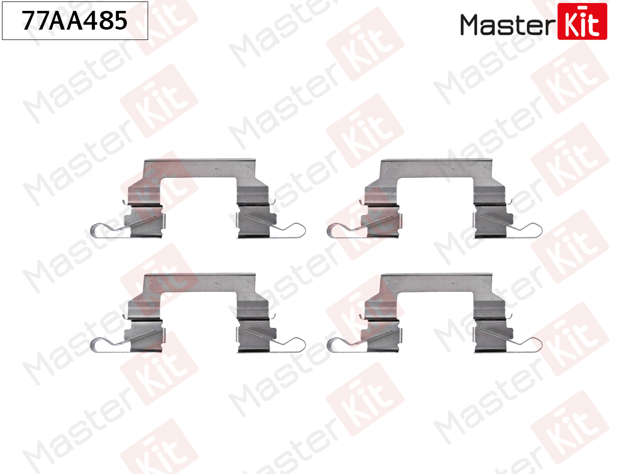 Ремкомплект крепления тормозных колодок - Master KiT 77AA485