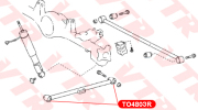 Сайлентблок продольного рычага задней подвески - VTR TO4803R