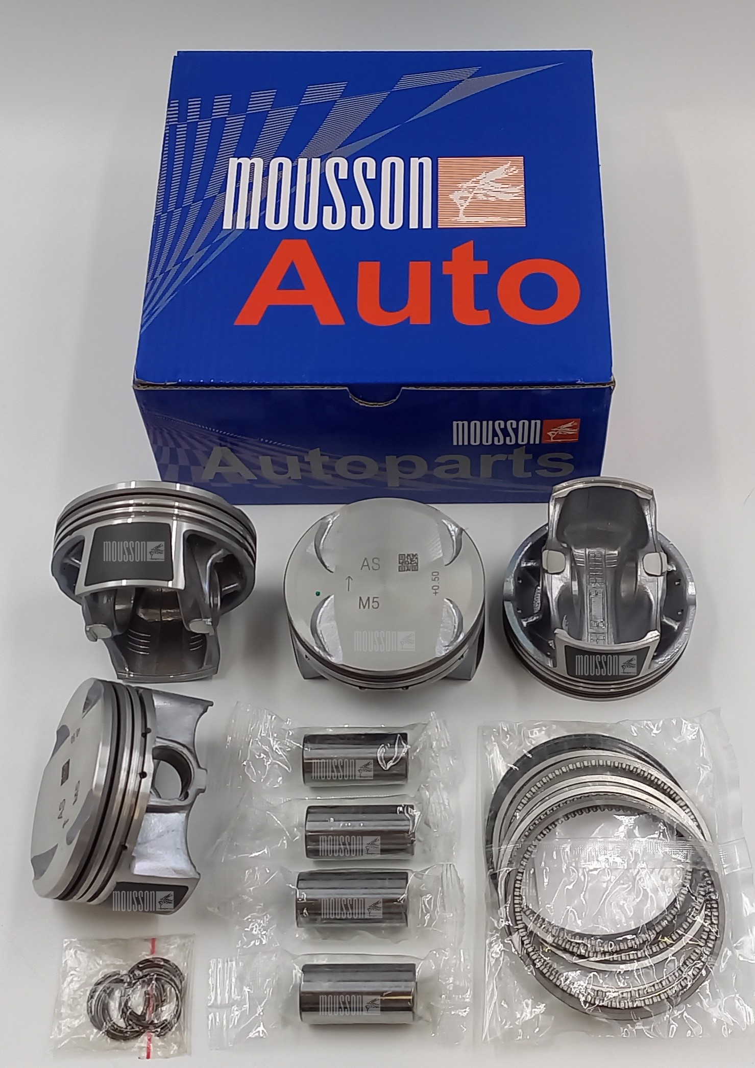 Поршень кольца ремонтные +0,5мм комплект Kia/Hyundai g4fl на 1 цилиндр - Mousson SPRG4FL050