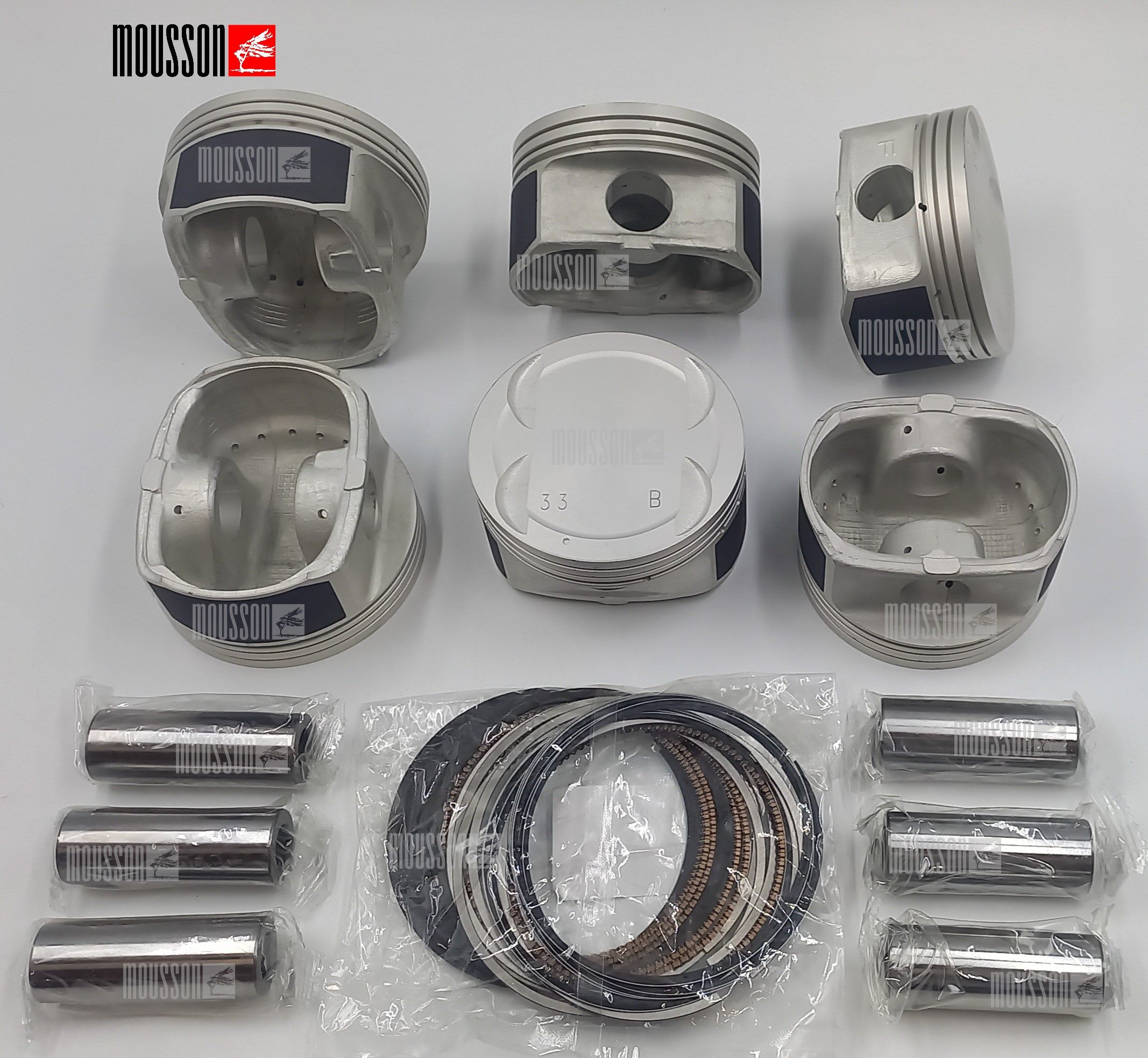 Поршень кольца комплект Kia/Hyundai 3,3l g6db std на 1 цилиндр - Mousson SPRG6DBSTD