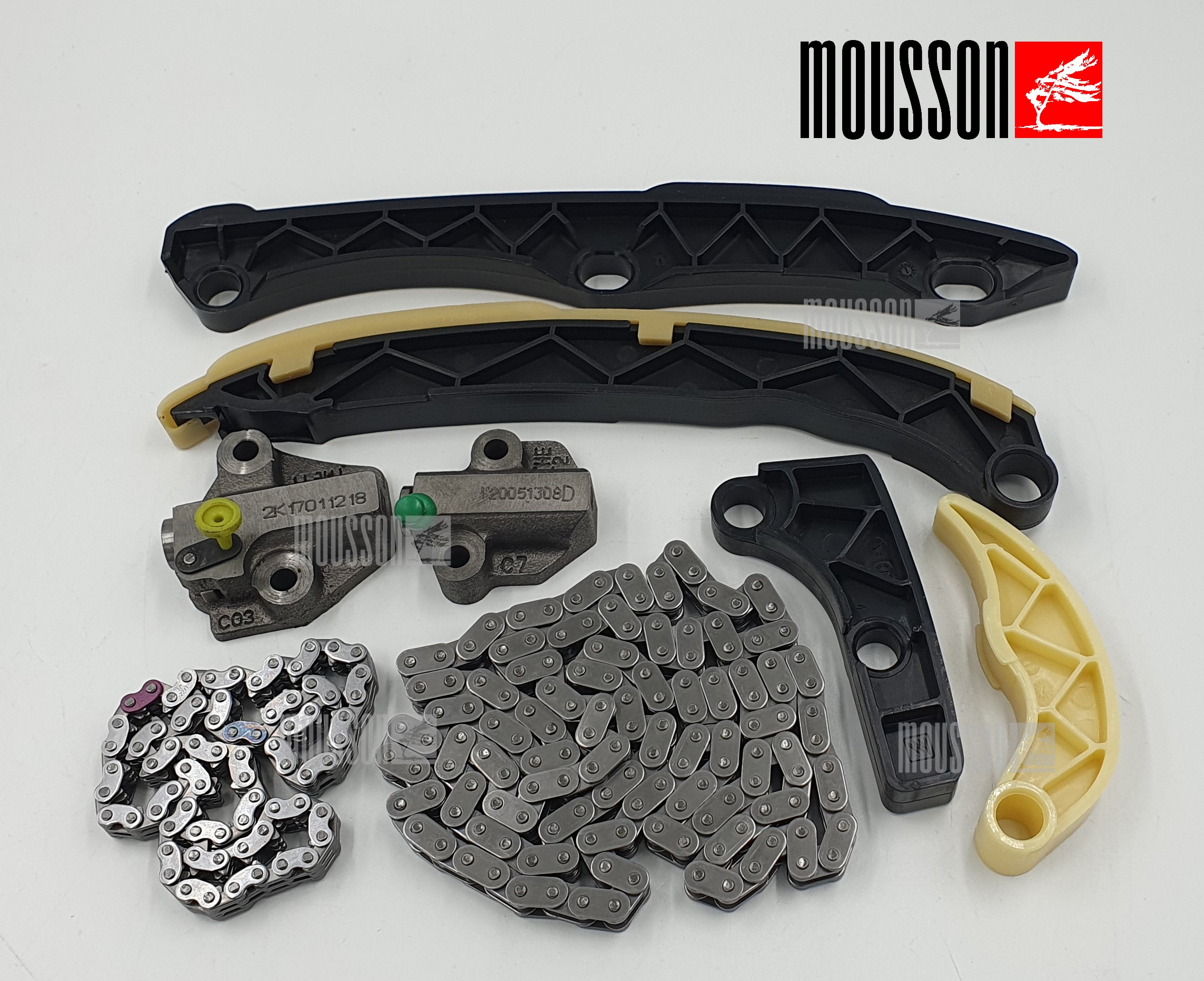 Комплект цепи ГРМ Kia/Hyundai 2,4l g4kj/g4kh new - Mousson STKG4KJ