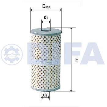 Фильтр масл. м 5307 (элемент) газ-53 - DIFA M5307