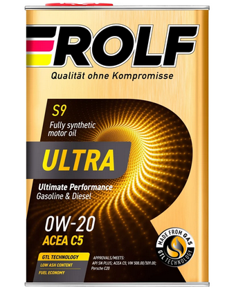 Масло моторное синт ultra 0w-20 4лapi sn acea c5 vw 50800 50900 ROLF 322940 5438₽